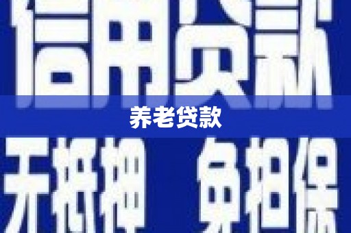 贵溪养老贷款