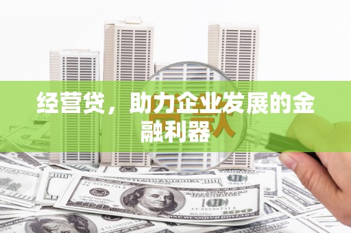 贵溪经营贷，助力企业发展的金融利器