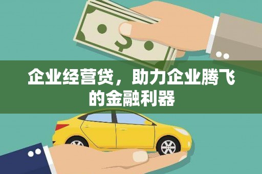贵溪企业经营贷，助力企业腾飞的金融利器