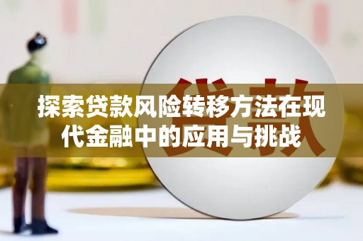 贵溪探索贷款风险转移方法在现代金融中的应用与挑战