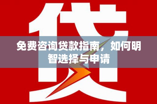 贵溪免费咨询贷款指南，如何明智选择与申请