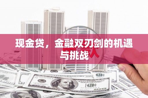 贵溪现金贷，金融双刃剑的机遇与挑战