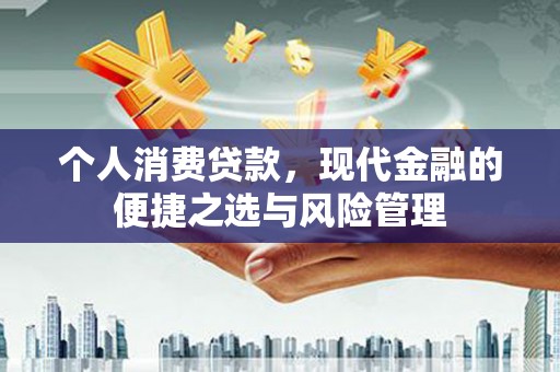 贵溪个人消费贷款，现代金融的便捷之选与风险管理