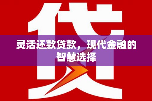 贵溪灵活还款贷款，现代金融的智慧选择