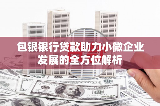 贵溪包银银行贷款助力小微企业发展的全方位解析