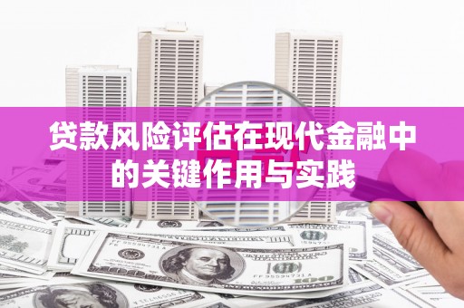 贵溪贷款风险评估在现代金融中的关键作用与实践