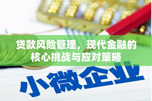 贵溪贷款风险管理，现代金融的核心挑战与应对策略