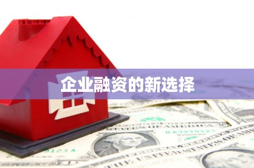 贵溪企业融资的新选择
