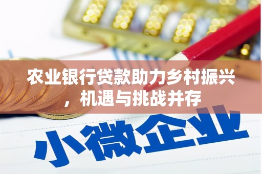 贵溪农业银行贷款助力乡村振兴，机遇与挑战并存