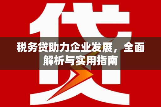 贵溪税务贷助力企业发展，全面解析与实用指南