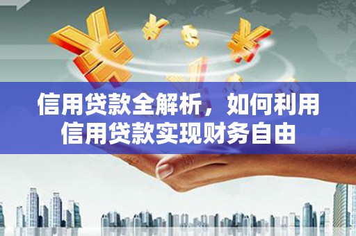 贵溪信用贷款全解析，如何利用信用贷款实现财务自由