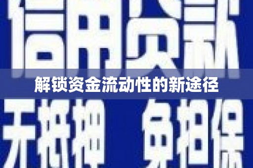 贵溪解锁资金流动性的新途径